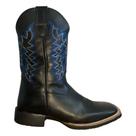Bota Texana Masculina Bordada Bico Quadrado Sola Costurada