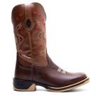 Bota Texana Masculina Premium Couro Fossil Tabaco e Ecologico Caramelo Jump - Silverado Botas