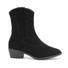 Bota Texana Moleca Urbana Preta Conforto Acolchoado -