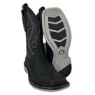 Bota Texana Preta Masculina Couro Legítimo Original Vimar Com Canivete Cano Médio Ref. 81360 Bota Texana Preta Masculina Couro Legítimo Original Vimar Com Canivete Cano Médio Ref. 81360