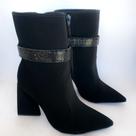 Bota Tira De Strass Preto Bebecê