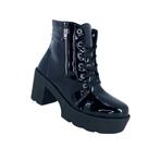 Bota Tratorada Feminina de Salto com Cano Médio