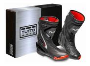 Bota Tutto Qatar Racing Lançamento Preta - Tamanho 38 Brasil