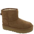 Bota UGG Classic Mini Platform Chestnut Unissex Infantil - Tamanho 6