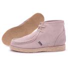 Bota Unissex creme Com Sola Crepe E Couro Camurça London Style