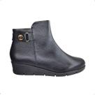 Bota Usaflex Couro Ortopedica Confortavel social UD2600