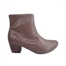 Bota Usaflex em couro Ortopedica Social conforto Q6689