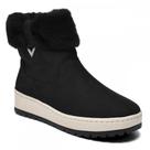 Bota Via Marte 25900809 Anabela Forrada Lã Pelo Feminino