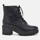 Bota Via Marte Coturno Feminino 001-002-01 Adulto Preto Bota Via Marte Coturno Feminino 001-002-01 Adulto Preto