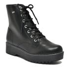 Bota via marte feminina coturno flatform 004-001-01 Bota via marte feminina coturno flatform 004-001-01