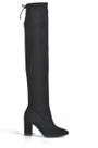 Bota Via Marte Feminina Over The Knee Suede Salto Bloco 23-3511