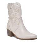 Bota Via Marte Texana Country Off White - Feminino