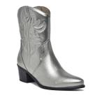 Bota Via Marte Texana Western Prata Velho - Feminino