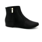 Bota Via Uno 072071 Rasteira Cano Curto Casual Fivela Ziper Feminino Bota Via Uno 072071 Rasteira Cano Curto Casual Fivela Ziper Feminino