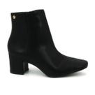 Bota Via Uno 172027 Cano Curto Salto Grosso Bico Quadrado Feminino