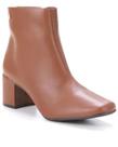 Bota via uno 172027 salto bloco cano curto feminina -