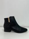 Bota Via Uno Cano Curto Salto Baixo Bico Fino 217050