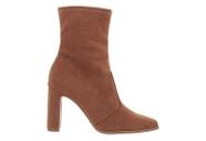 Bota Vizzano Cano Curto Caramelo Com Salto Bloco Alto E Design Minimalista Camel Bota Vizzano Cano Curto Caramelo Com Salto Bloco Alto E Design Minimalista Camel