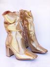 Bota Vizzano Escama Metal Zunique Dourado