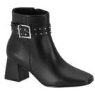 Bota Vizzano Feminina Spike Cano Curto Salto Grosso Médio 3098.103