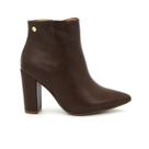 Bota Vizzano Original Salto Alto Cano Curto Feminino 100