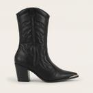 Bota Vizzano Western Cano Médio Preta Bota Vizzano Western Cano Médio Preta