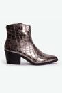 Bota western croco metalizado lucy Bota western croco metalizado lucy