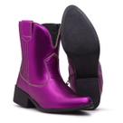 Bota Western Feminina Cano Curto Bico Fino
