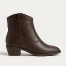Bota Western Moleca Cano Curto Marrom