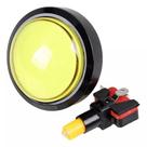 BOTAO ARCADE FLIPERAMA ILUMINADO 60mm - AMARELO