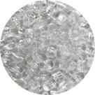 Botão Barril 16x13mm Facetado Transparente 50pçs 105g