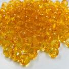 Botão Bola Craquelada 11mm 630pçs Laranja Transparente 500g Botão Bola Craquelada 11mm 630pçs Laranja Transparente 500g