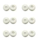 Botão Branco 20mm 4 furos 100 Unidades Para Costura N32 Artesanato