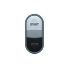 Botao cew-bdm05ss-wh duplo economico pulsador branco/preto 22 mm - cod 14406700