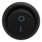 Botão Chave Interruptor Redondo Bolinha 2 Polos Preto