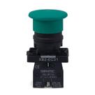 Botão Cogumelo XB2-EC31 De Plástico Sem Trava 1NA Verde Sibratec