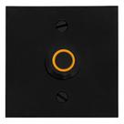 Botão de campainha Newhouse Hardware Square Lighted Black BT6SL Botão de campainha Newhouse Hardware Square Lighted Black BT6SL