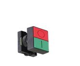 BOTÃO DE COMANDO DUPLO PLASTICO FURO Ø 22,5mm LAY5EL842 JNG