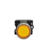 BOTÃO DE COMANDO PLASTICO - FURO Ø 22,5mm - LAY5-EW356 - ILUMINADO - AMARELO