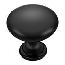 Botão de gabinete Ravinte Matte Black Zinc 3,1x1,6x2,9 cm