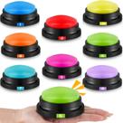 Botão de gravação Buzzers Xuhal para jogos de perguntas e respostas, 8 unidades