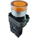 Botao de impulso iluminado metalico bw3561 24vcc/vca amarelo 1na