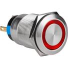 Botão De Painel ON/OFF Liga/Desliga Momentâneo Iluminado LED 12V