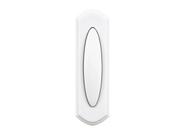 Botão de pressão do carrilhão de porta sem fio Heath Zenith SL-7797-02 Off-White