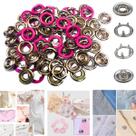 Botão De Pressão Metal 35 Tic Tac Para Roupa Bebê Body Não Enferruja 100 Pçs
