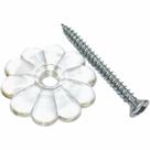 Botão de roseta com parafuso ESTADOS UNIDOS HDW D-140B Plastic Botão de roseta com parafuso ESTADOS UNIDOS HDW D-140B Plastic