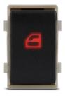 Botão de Vidro Elétrico Gol G4/G5 Fox Simples - 1 Estagio