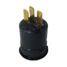 Botao farol 12v preto kostal mb caminhao mercedes 88