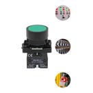 Botão Impulso Verde 22mm 1NA Pulsante Comando Máquina Industrial