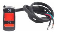 Botão Interruptor Farol Milha Moto On Off Prova Dágua 22mm